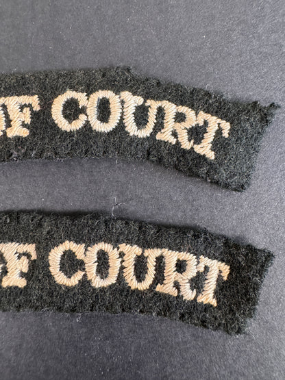 Image of product: british army inns of court cloth shoulder titles pair