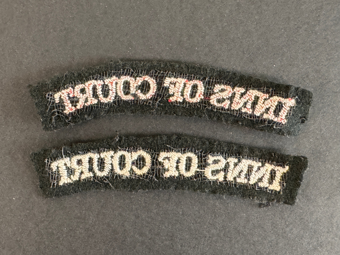 Image of product: british army inns of court cloth shoulder titles pair