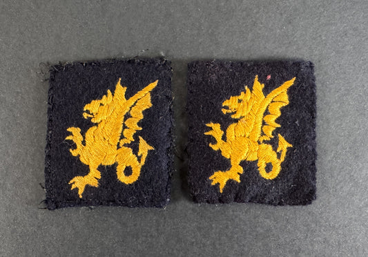 Image of WW2 British Army 43rd Wessex Division Formation Signs (pair)