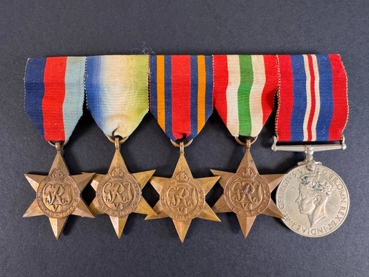Image of WW2 British Royal Navy Campaign Medal Bar