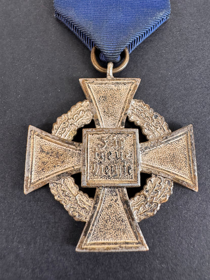 Image of product: third reich germany faithful service medal 25 years