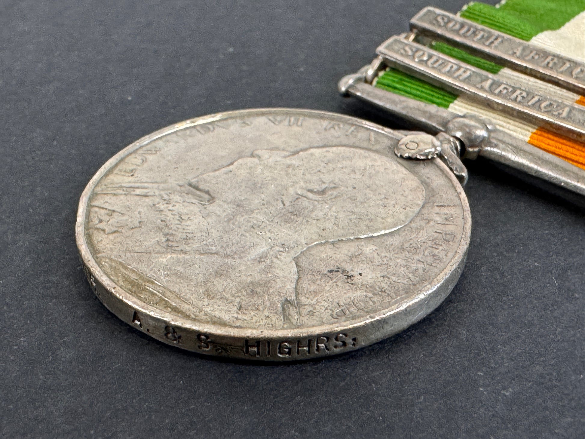 Image of product: kings south africa medal 1901 1902 argyll sutherland highlanders boer war