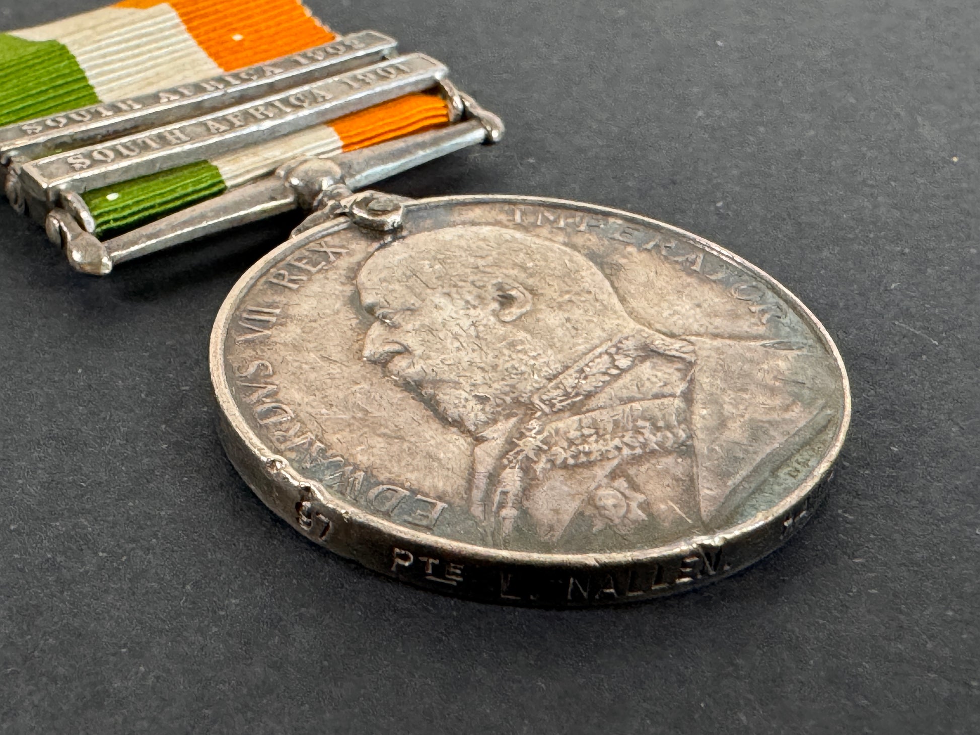 Image of product: kings south africa medal 1901 1902 hampshire regiment boer war