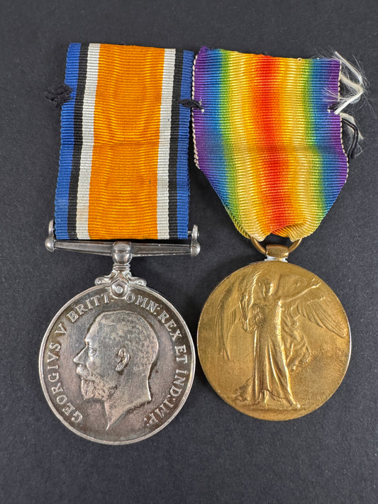Image of WW1 British War Medals - Essex Regiment, Machine Gun Corps