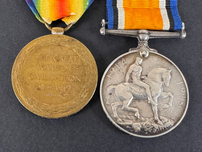 Image of product: ww1 british war medals essex regiment machine gun corps