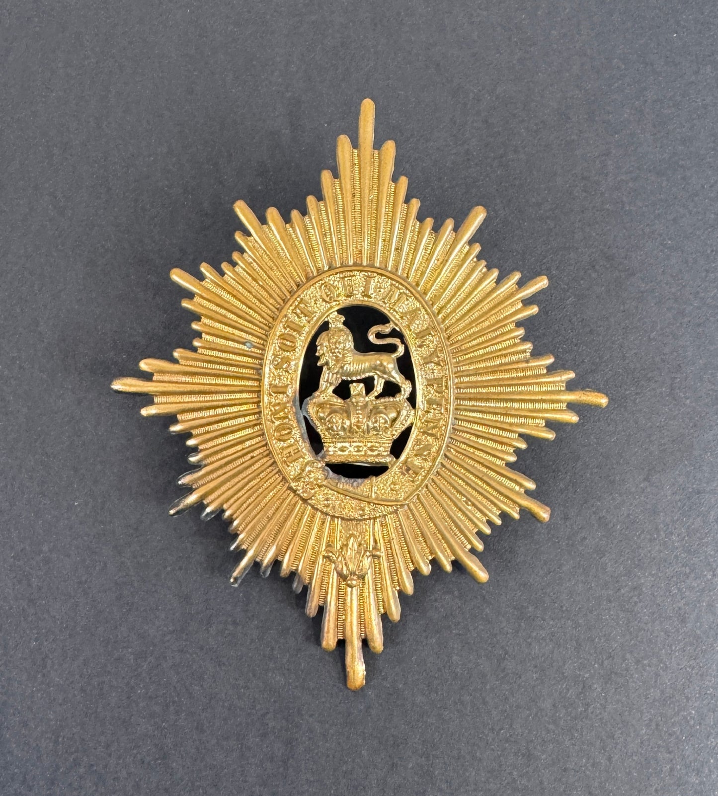 Image of Victorian British Army Royal Reserve Regiment of Dragoons Helmet Plate Badge