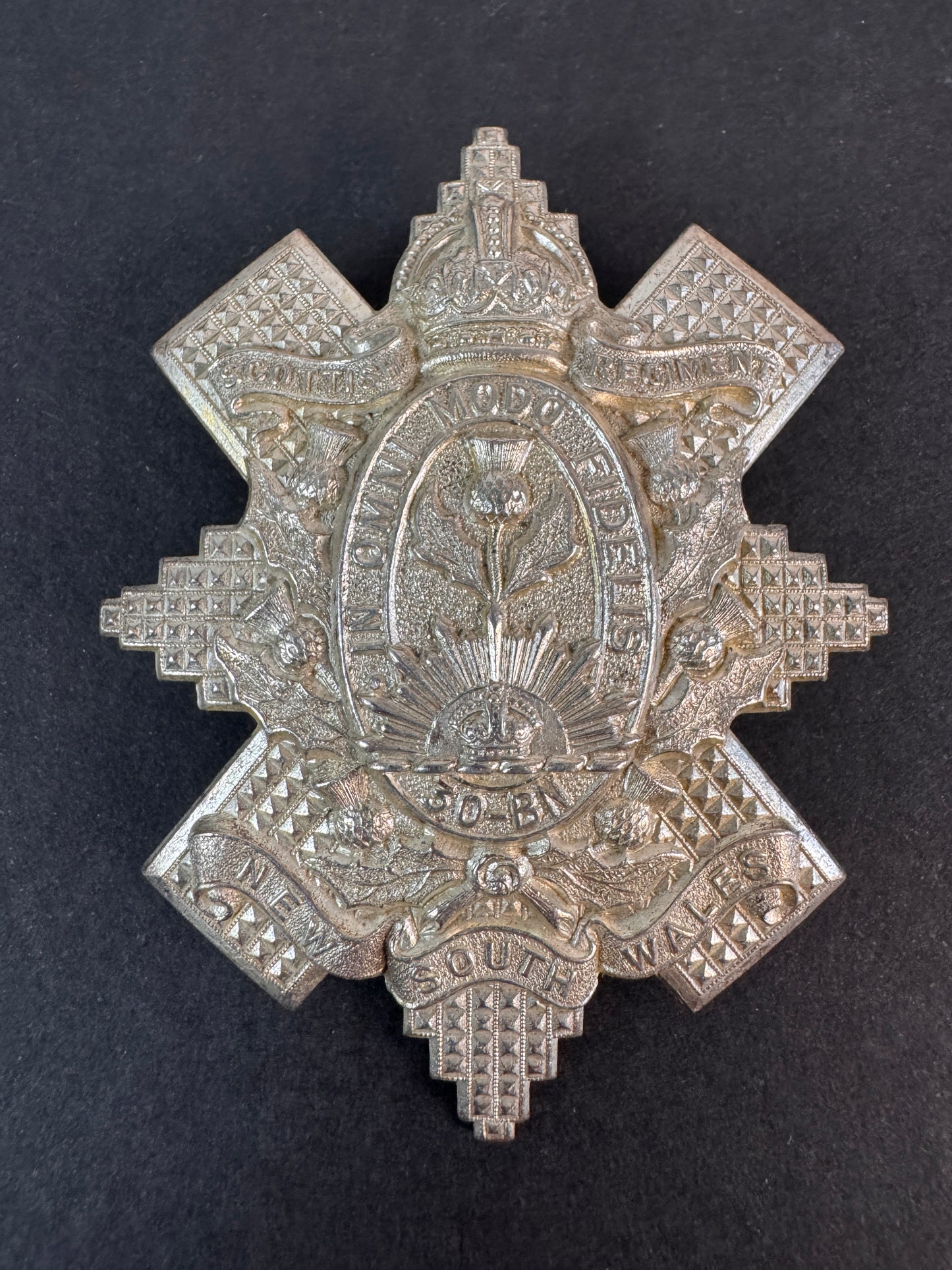 Image of WW2 Australian Army 30th Battalion New South Wales Scottish Cap Badge