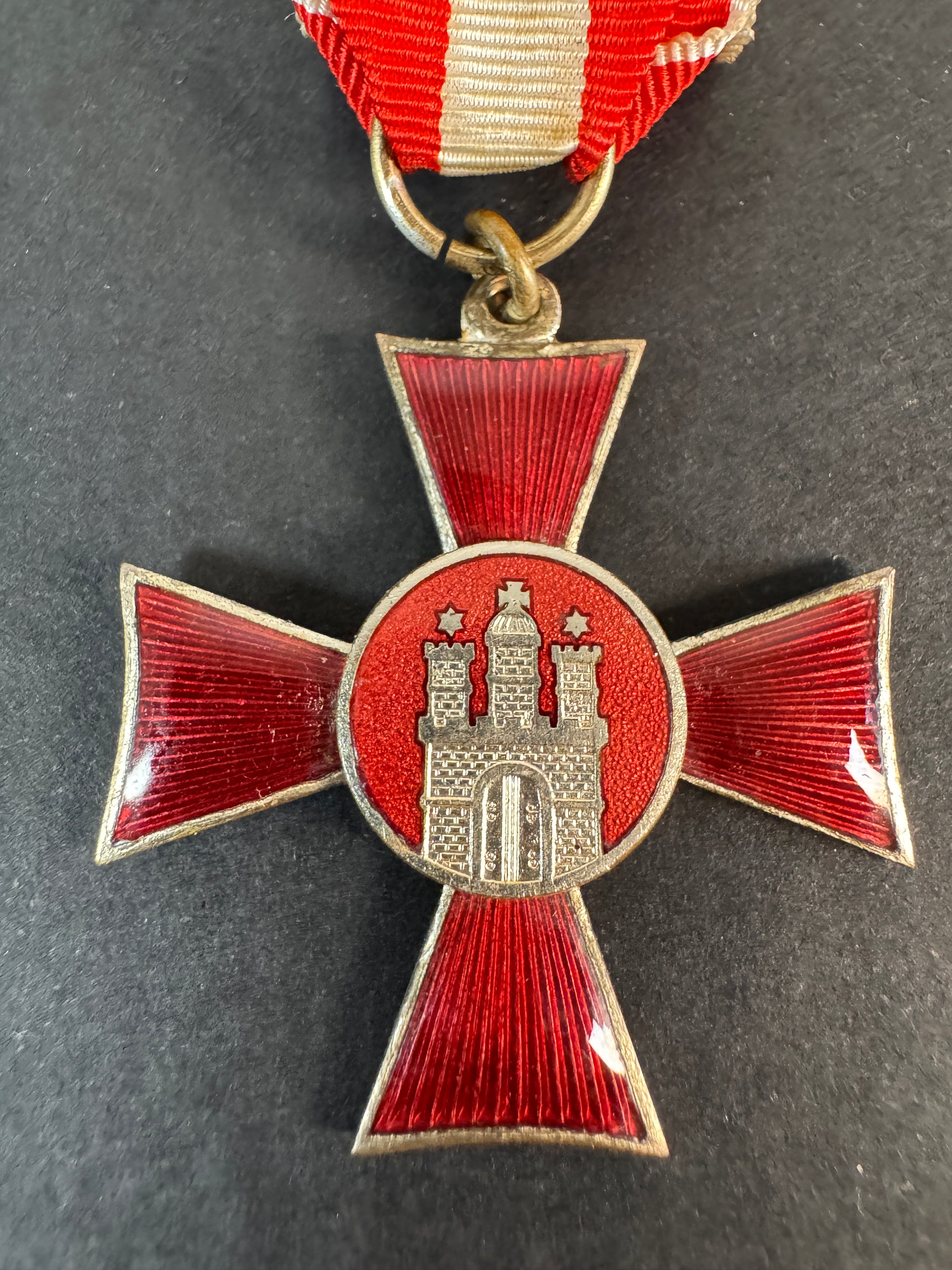 Image of product: ww1 german hanseatic cross hamburg medal for war service 1914