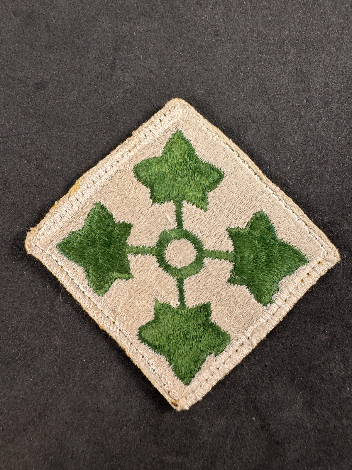 WW2 US Army 4th Infantry Division Formation Sign – Medals-Militaria