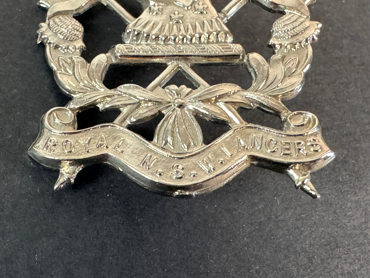 Image of product: australian army royal new south wales lancers cap badge swann hudson