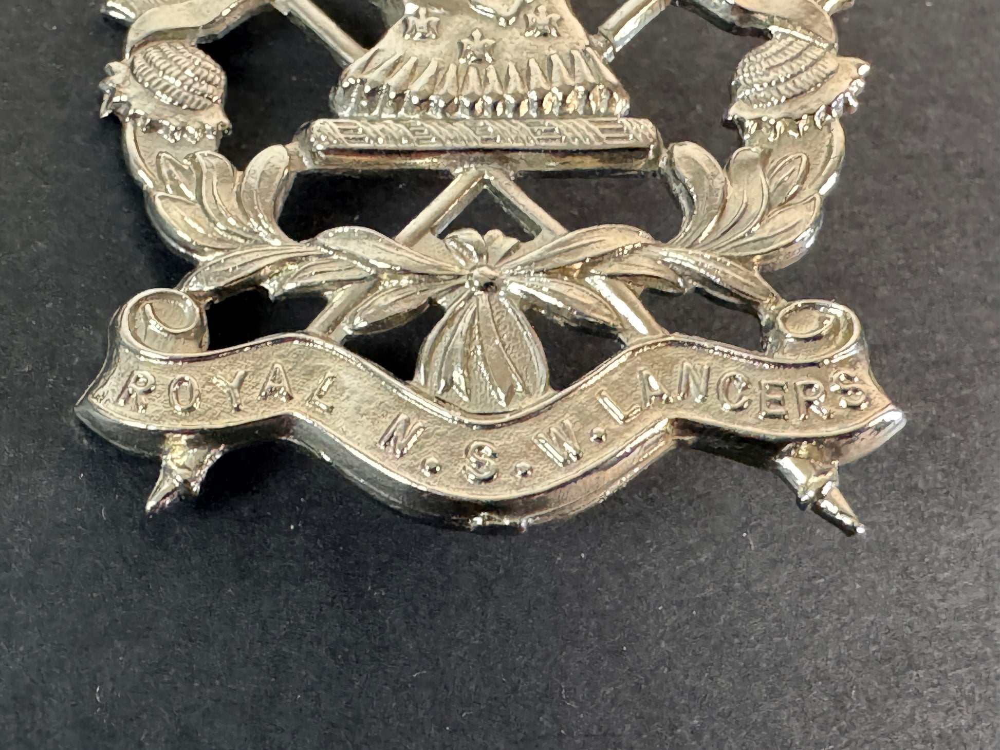 Image of product: australian army royal new south wales lancers cap badge swann hudson