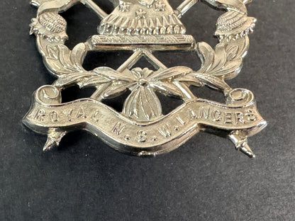 Image of product: australian army royal new south wales lancers cap badge swann hudson