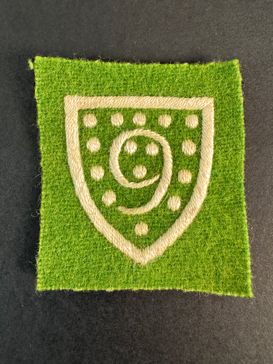 Image of WW2 British 9th (Camborne) Battalion Cornwall Home Guard Formation Sign