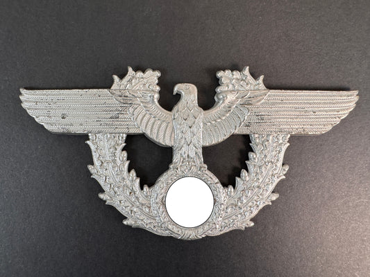 Image of Third Reich German Police Shako Helmet Eagle Badge