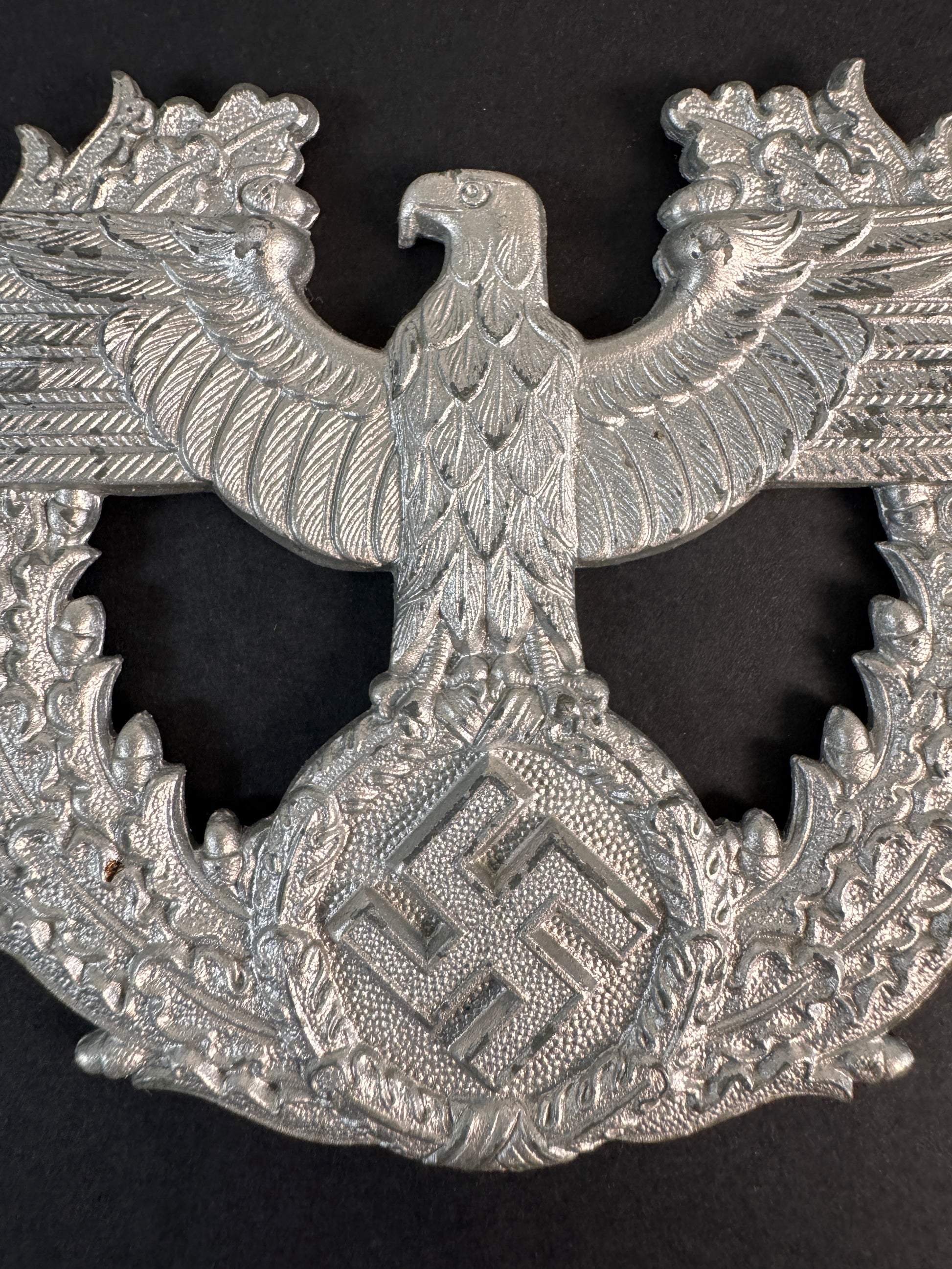 Image of product: third reich german police shako helmet eagle badge