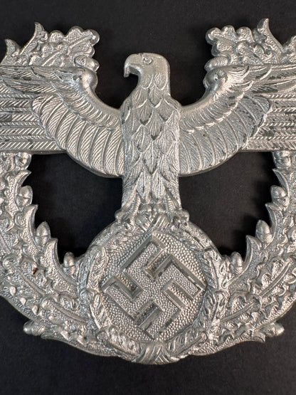 Image of product: third reich german police shako helmet eagle badge