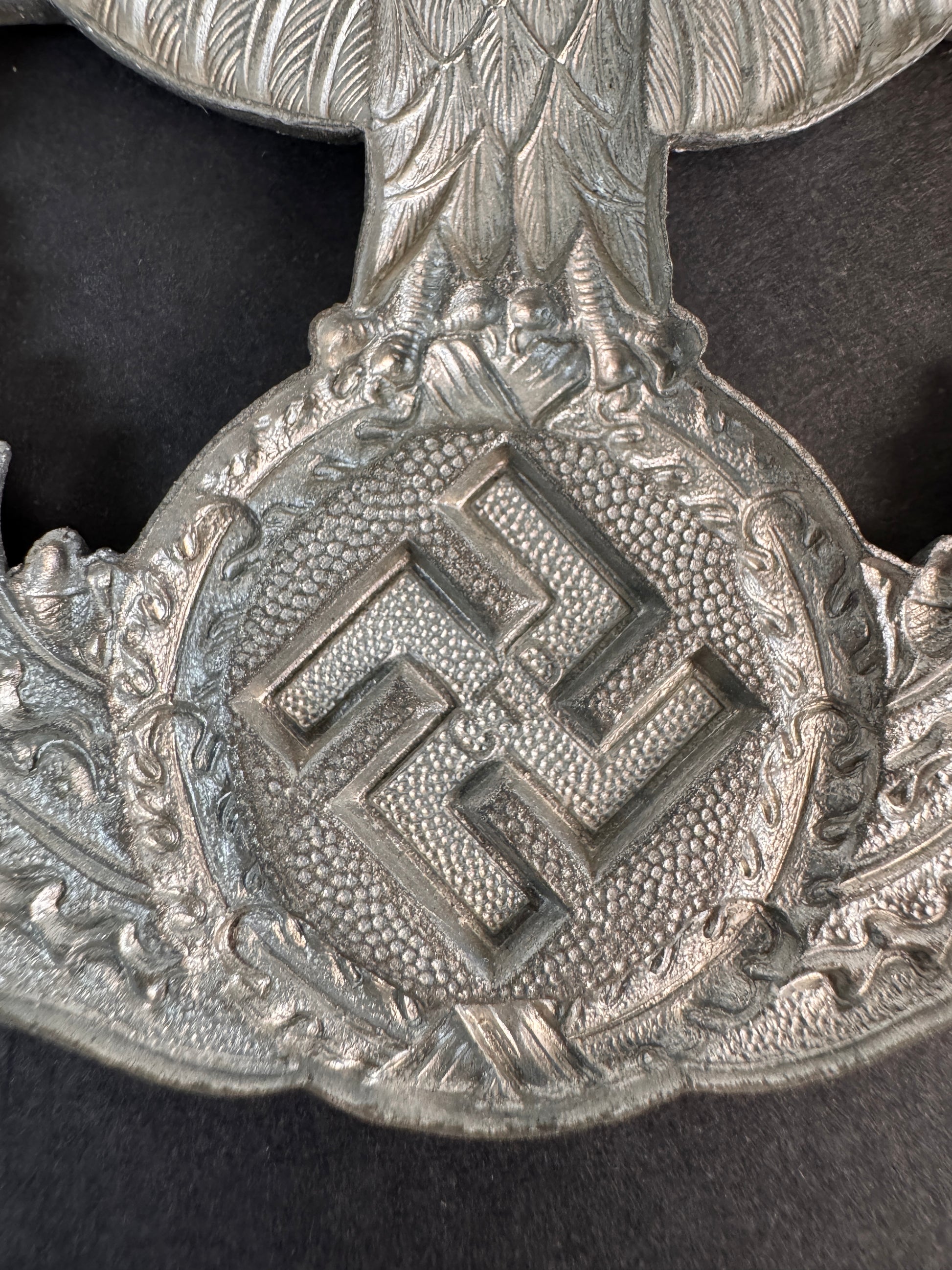 Image of product: third reich german police shako helmet eagle badge