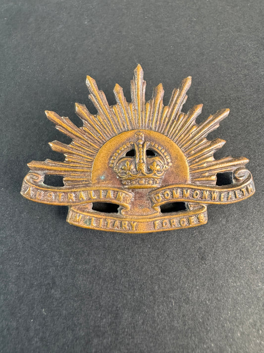 Image of Australian Commonwealth Military Forces Slouch Hat Badge