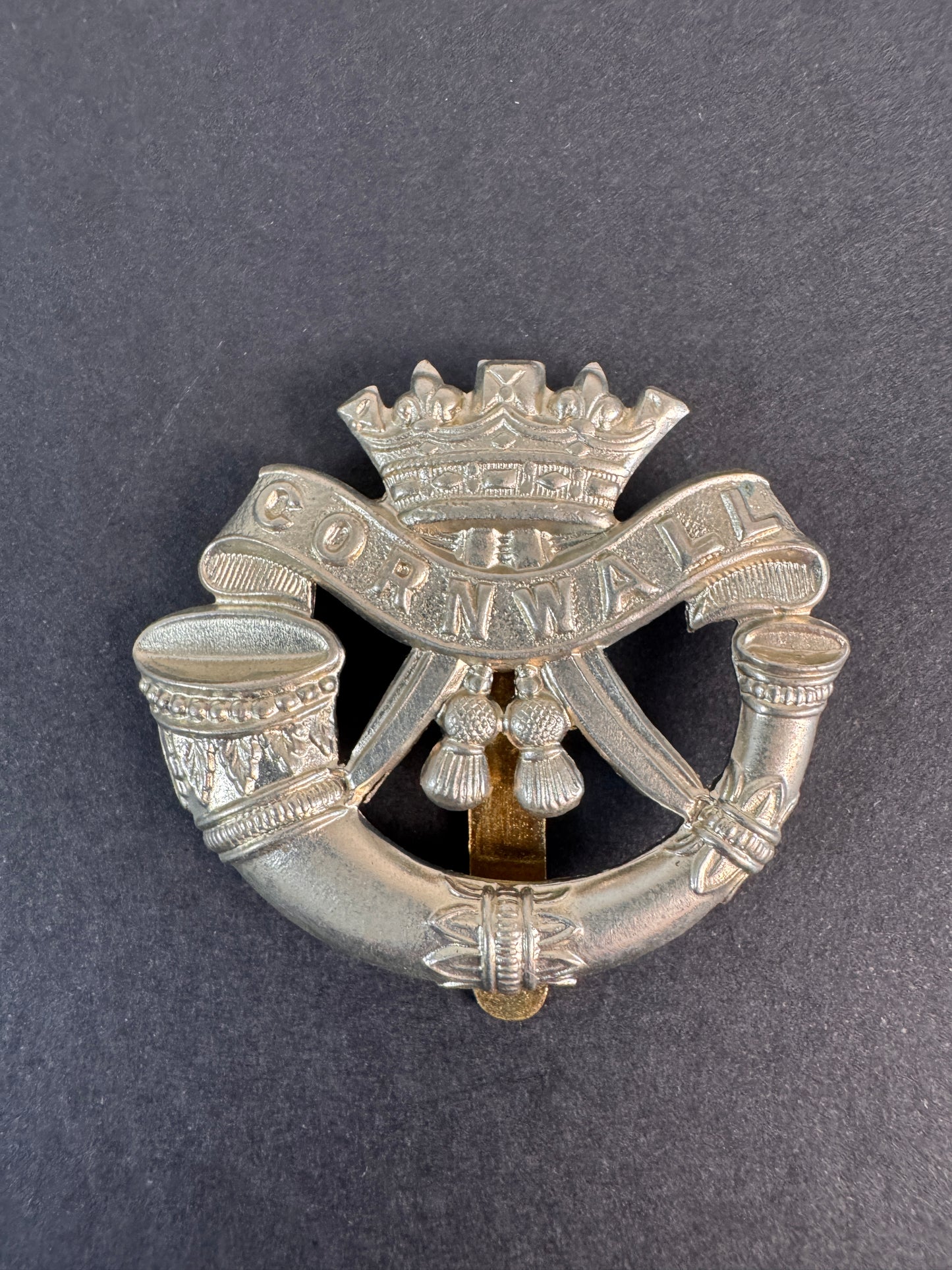 Image of WW2 British Army Cornwall Light Infantry Regiment Cap Badge