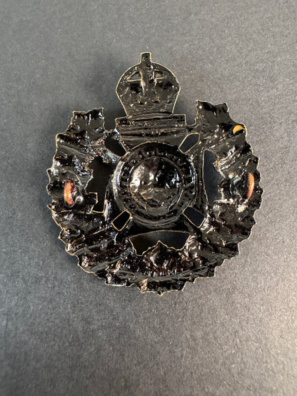 Image of product: ww2 canadian army royal winnipeg rifles officers cap badge