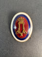 Image of WW1 Serbian Army Officer's Cap Badge - King Peter I
