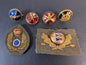 Image of WW1 WW2 Era Danish Army Officer Cap Buttons & Badges