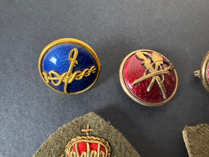 Image of product: ww1 ww2 era danish army officer cap buttons badges