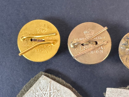 Image of product: ww1 ww2 era danish army officer cap buttons badges
