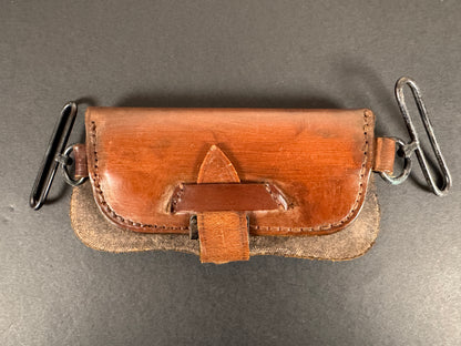 British Royal Artillery Officer's Undress Leather Cross Belt Pouch