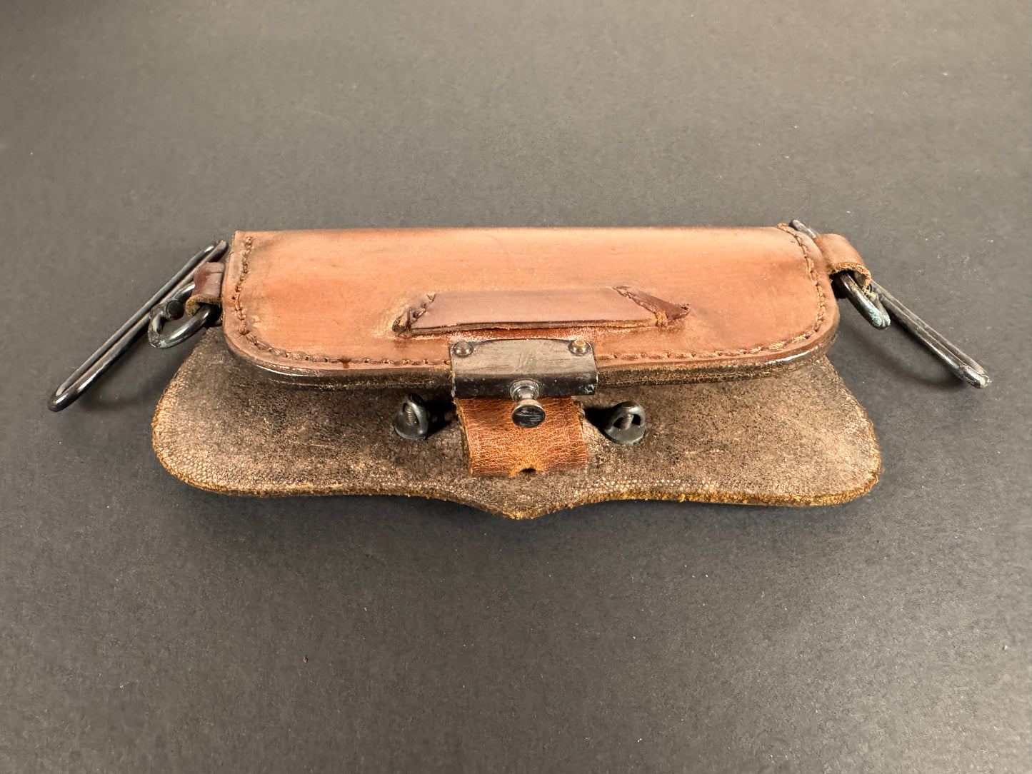 British Royal Artillery Officer's Undress Leather Cross Belt Pouch