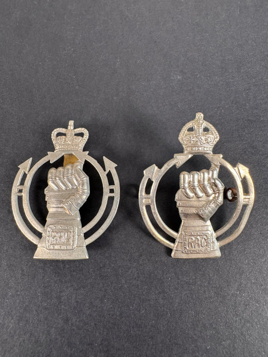 Image of British Army Royal Armoured Corps (RAC) Cap Badges