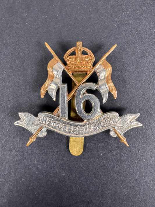 Image of WW1 British Army 16th Lancers (Cavalry) Cap Badge - FIRMIN