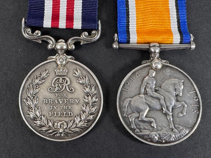 Image of product: ww1 british army military medal pair