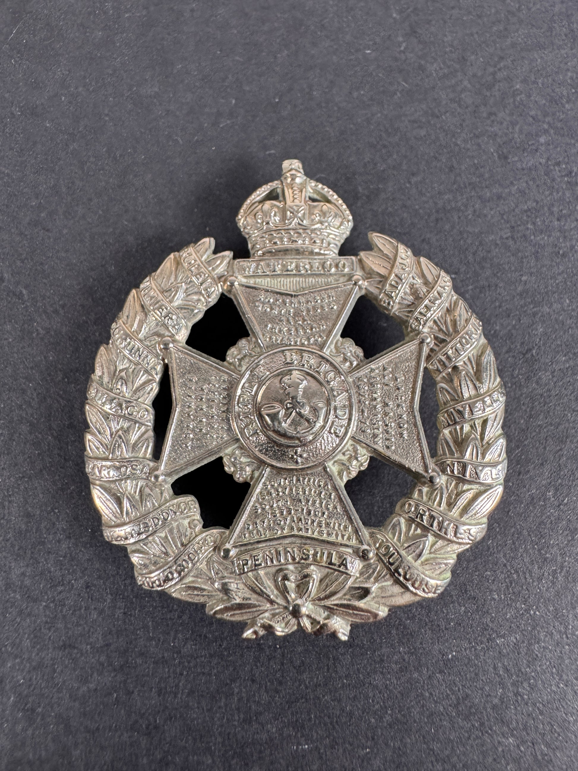 Image of WW1 British Army Rifle Brigade Cap Badge
