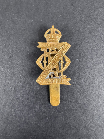Image of WW2 British Army 13th 18th Royal Hussars Regiment Cap Badge