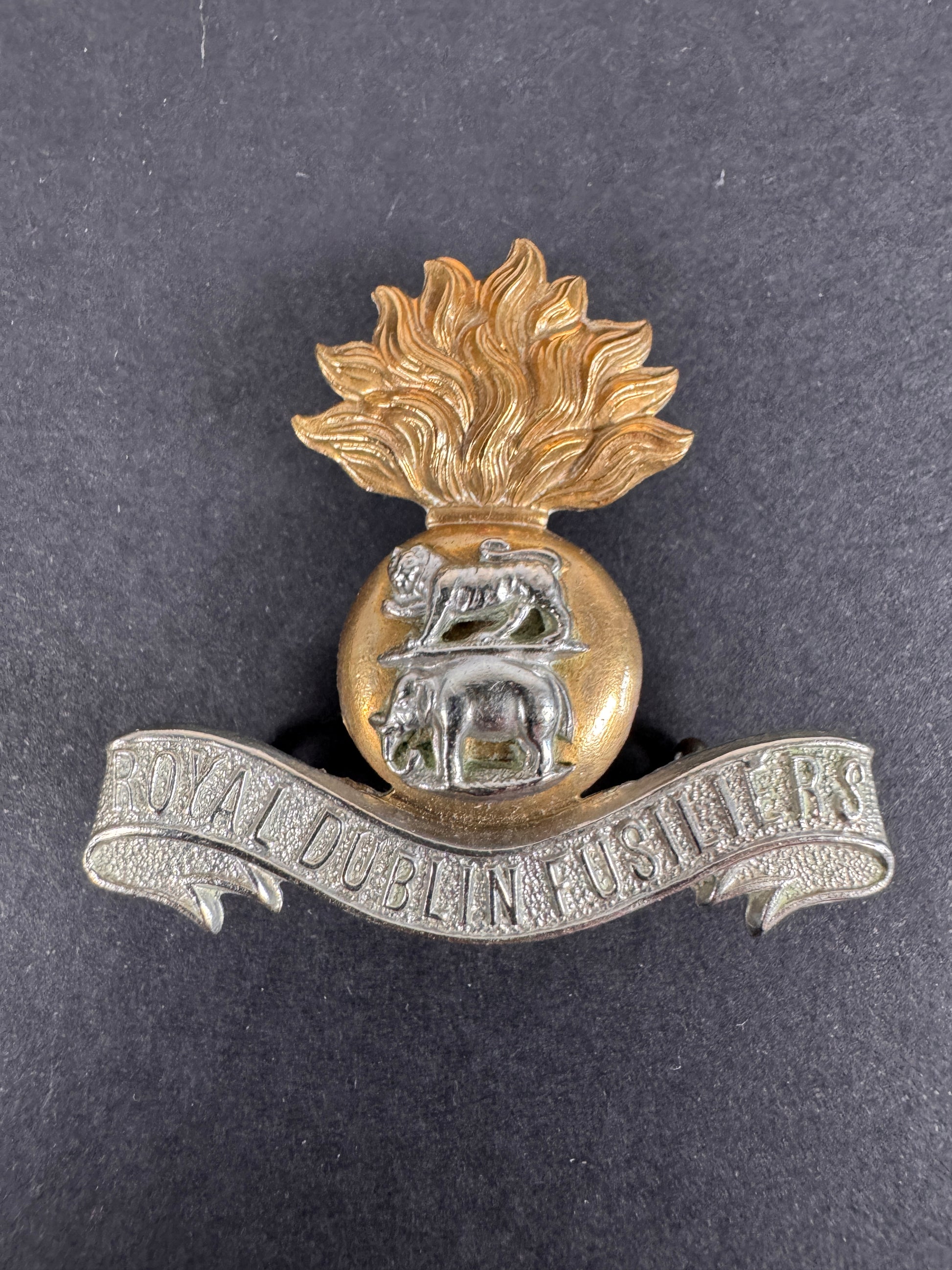 Image of Victorian British Army Royal Dublin Fusiliers Cap Badge