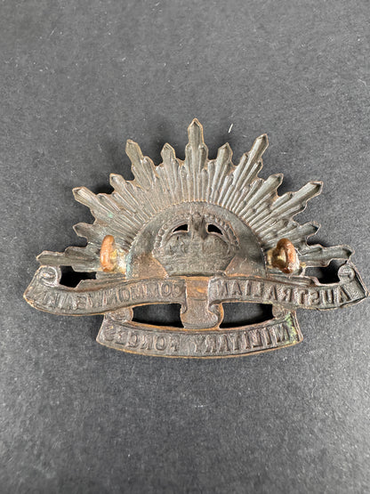Image of product: ww1 australian commonwealth military forces cap badge stokes