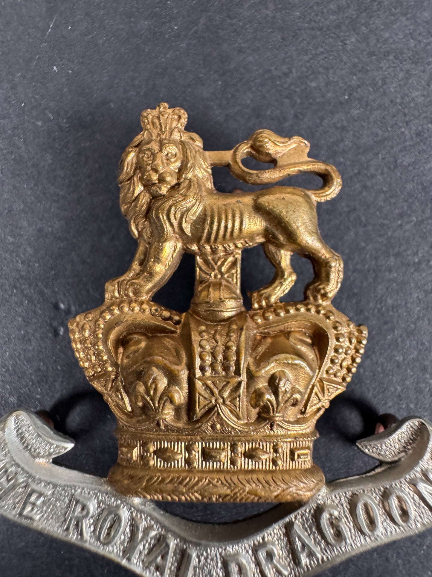 Image of product: royal dragoons cap badge victorian british army