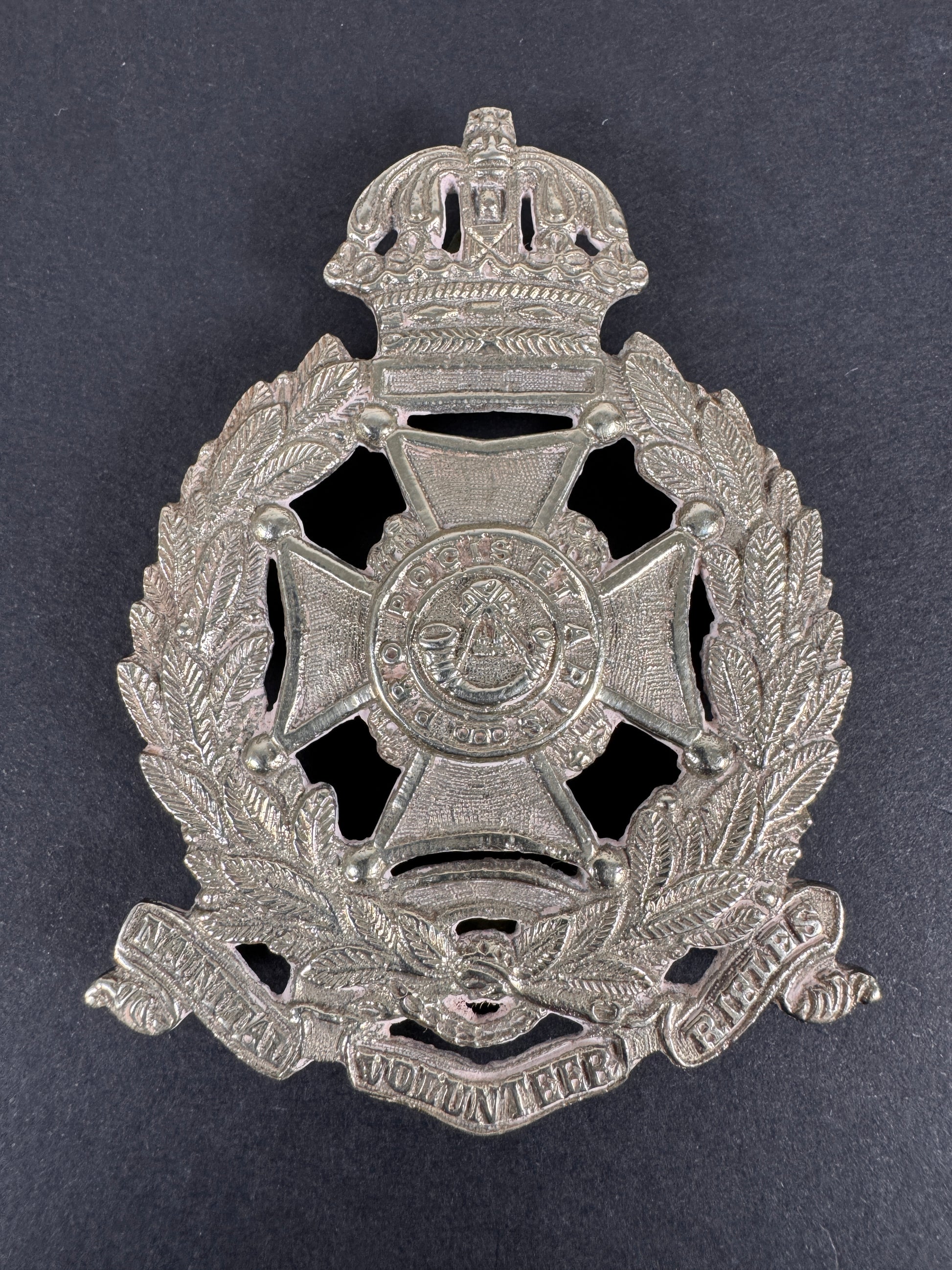Image of British Indian Army Naini Tal Volunteer Rifles Cross Belt Badge