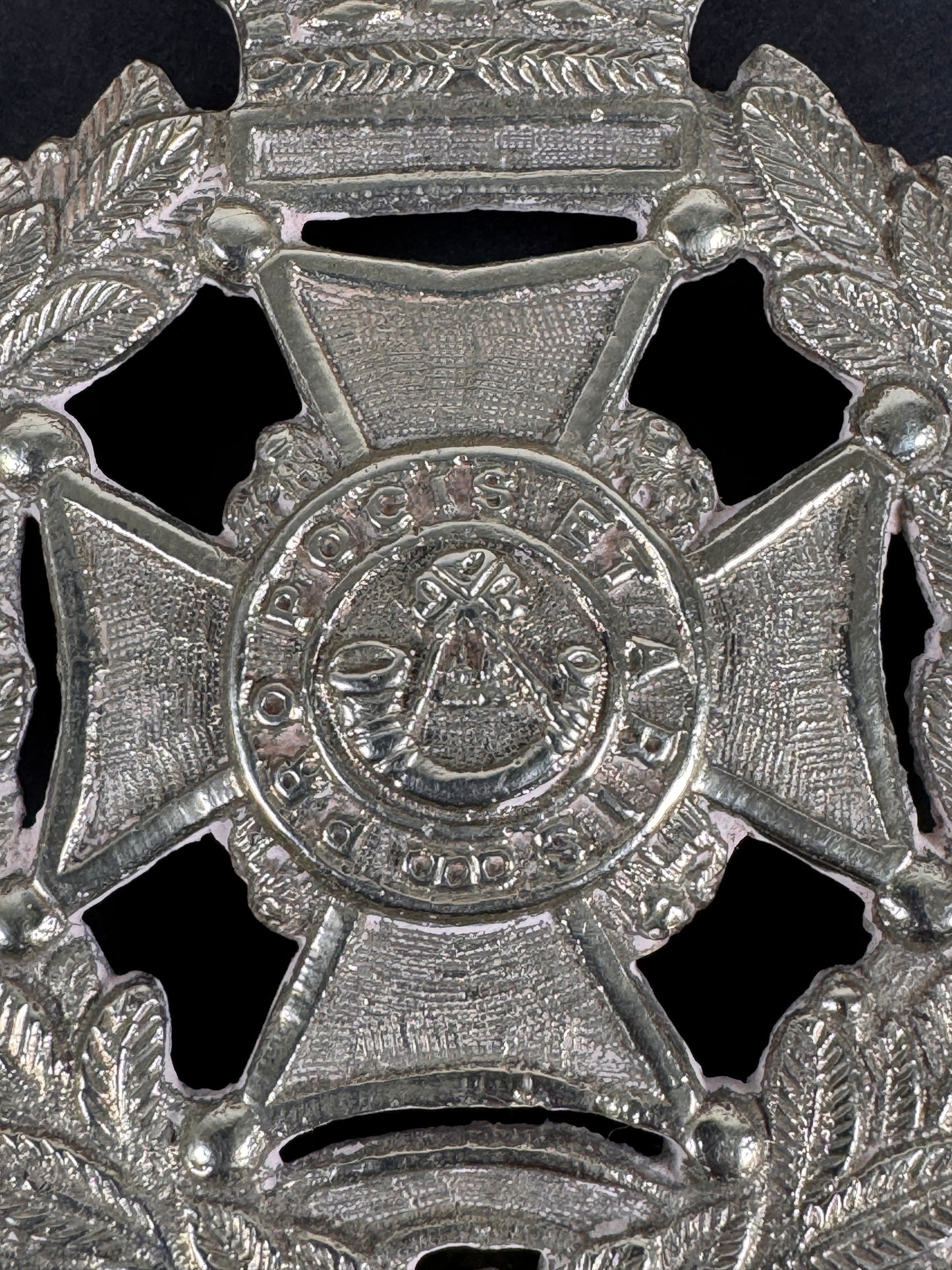 Image of product: british indian army naini tal volunteer rifles cross belt badge