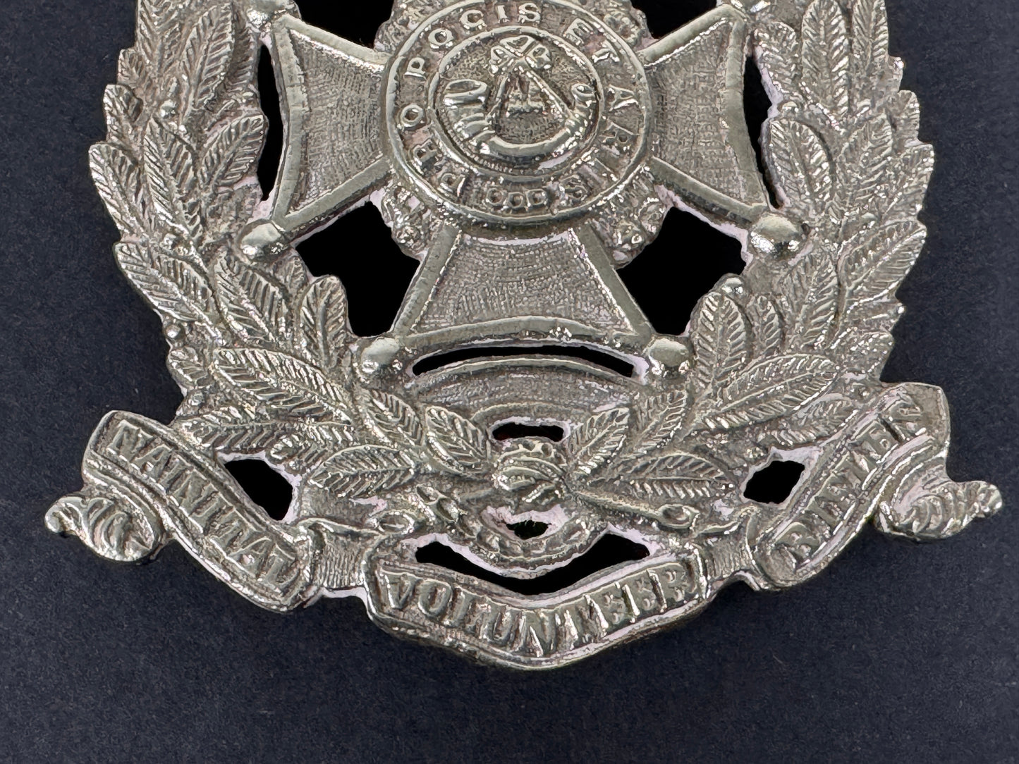 Image of product: british indian army naini tal volunteer rifles cross belt badge