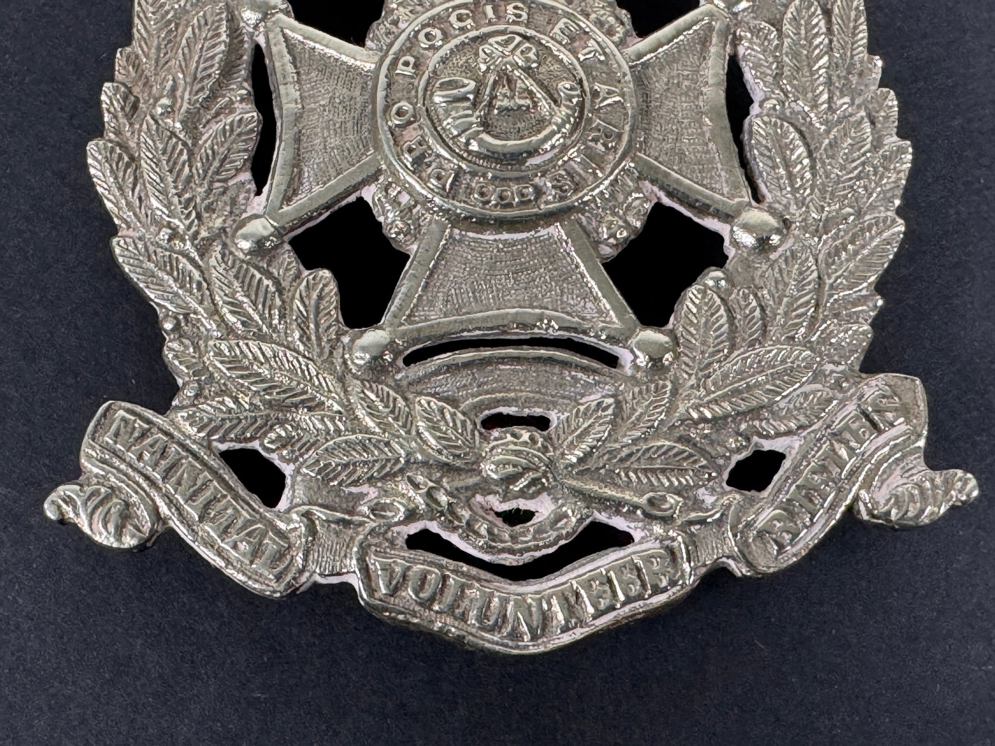 Image of product: british indian army naini tal volunteer rifles cross belt badge