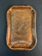 Image of WW1 British Army 13th Hussars Cavalry Commemorative Trench Art Copper Tray