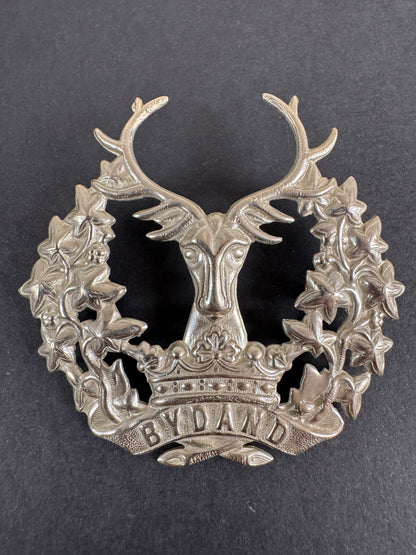Image of WW2 British Army Gordon Highlanders Glengarry Cap Badge