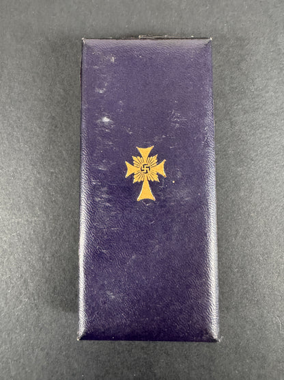 Third Reich German Mother's Cross in Gold Cased