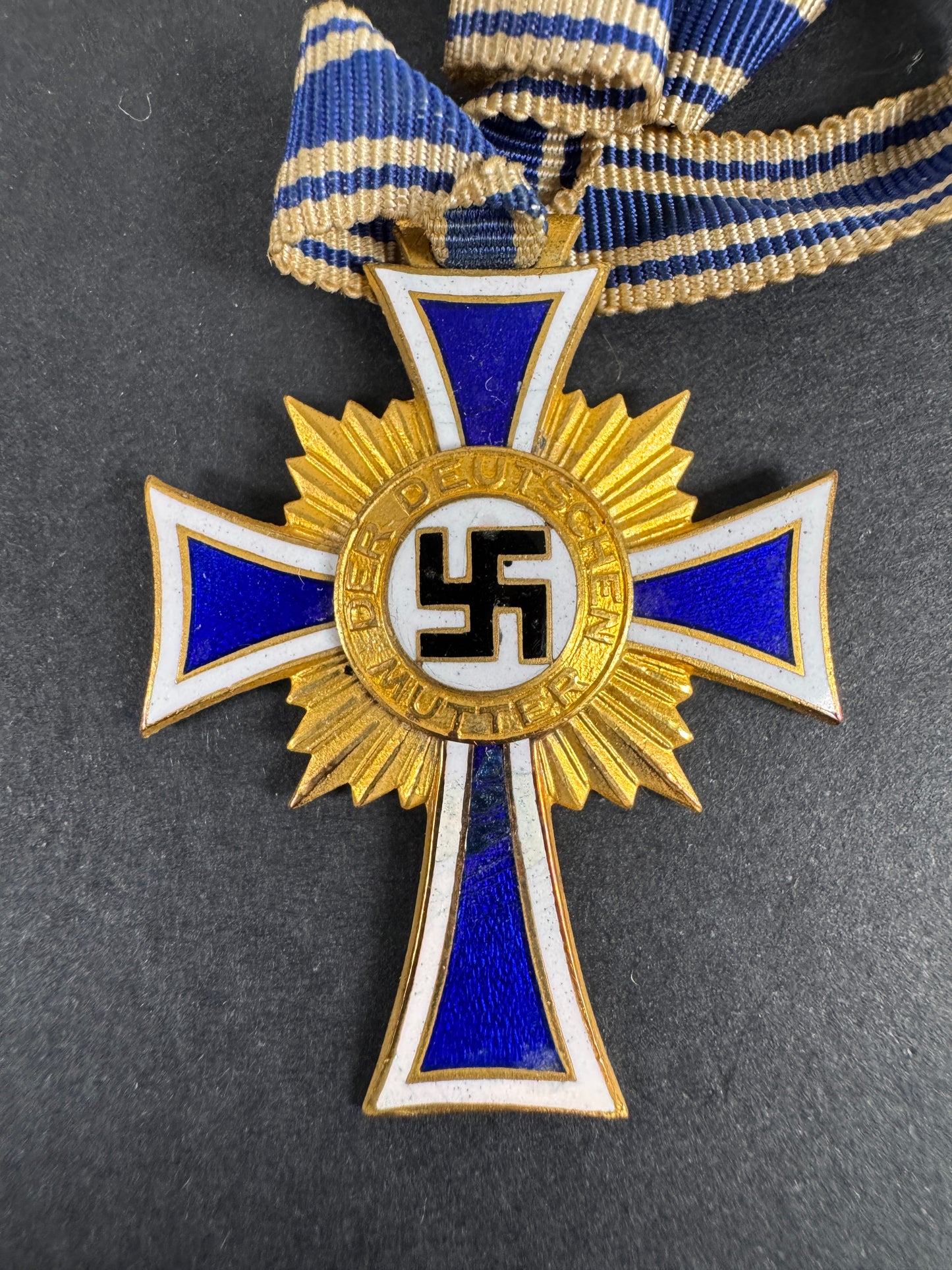 Third Reich German Mother's Cross in Gold Cased