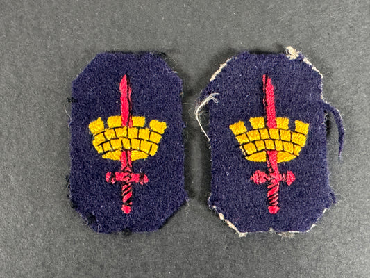 WW2 British Army Southern Command London District Formation Signs (Pair)
