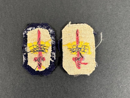 WW2 British Army Southern Command London District Formation Signs (Pair)