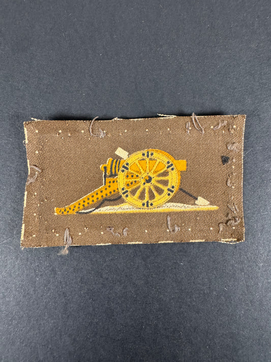 WW2 British Army Royal Artillery Master Gunner Printed Rank Badge