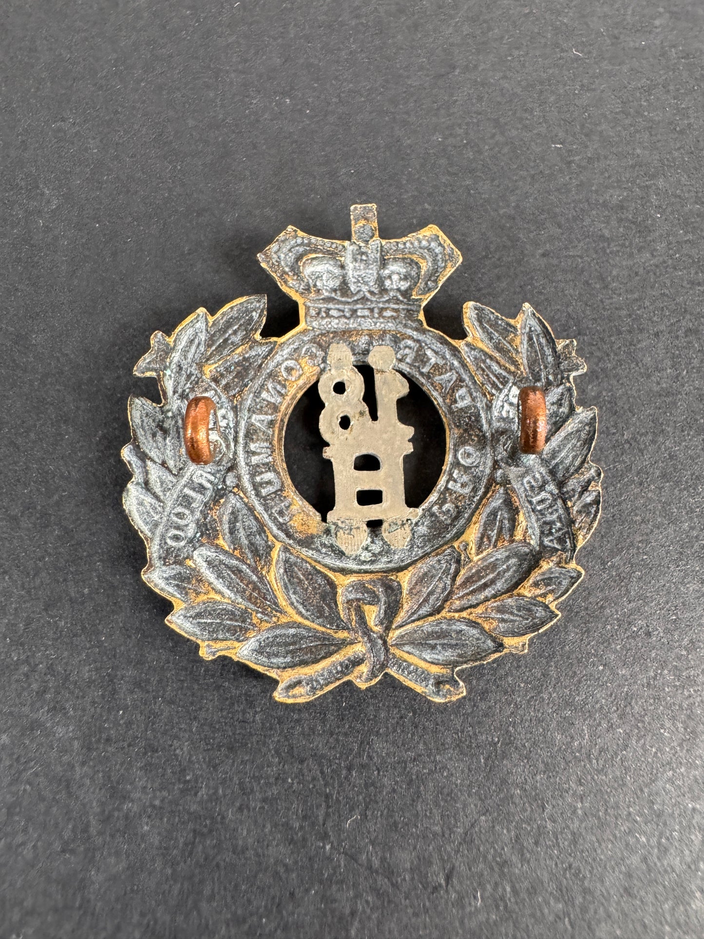 Victorian British Army 18th Hussars (Cavalry) Regiment Cap Badge